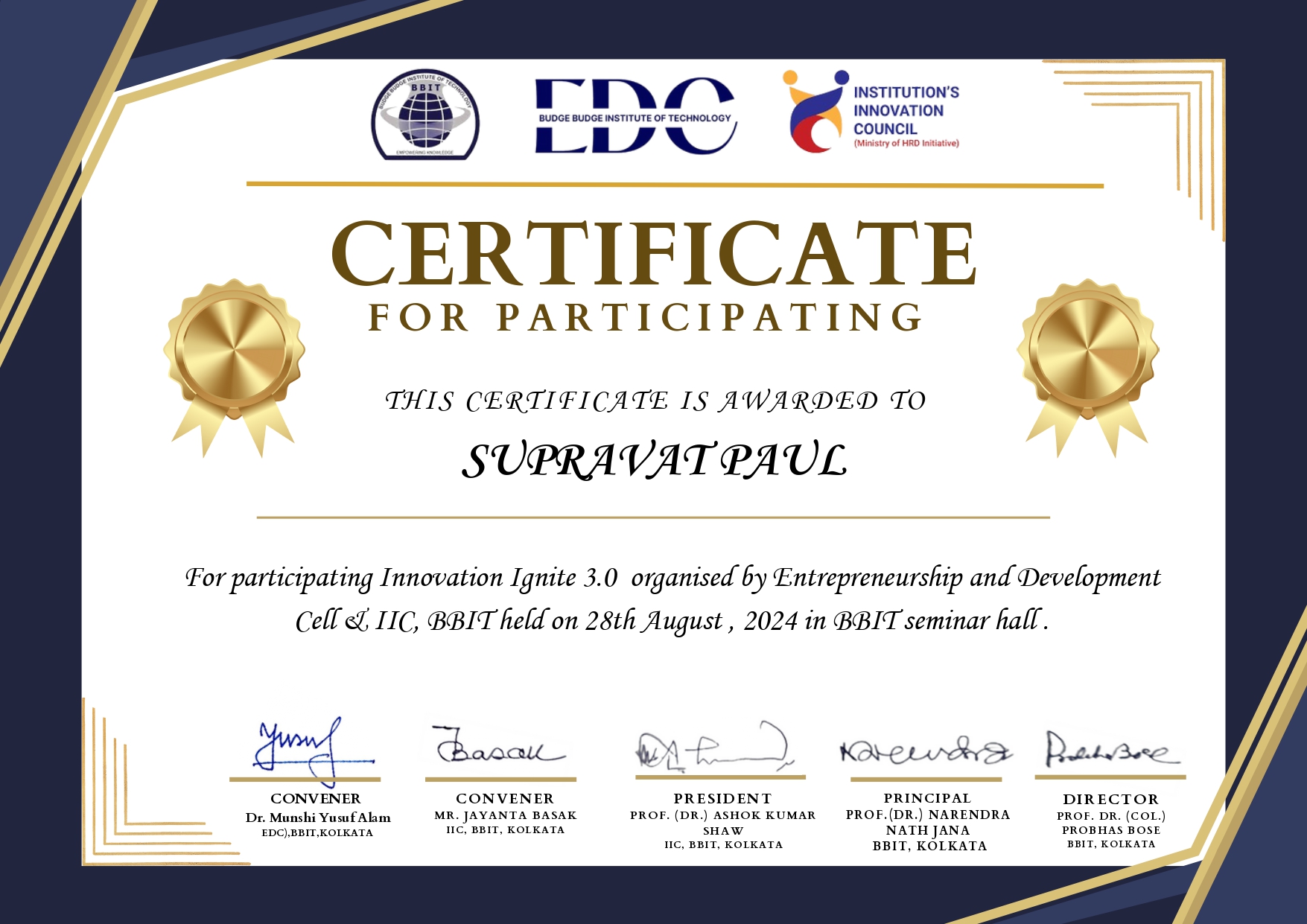 Certificate 2