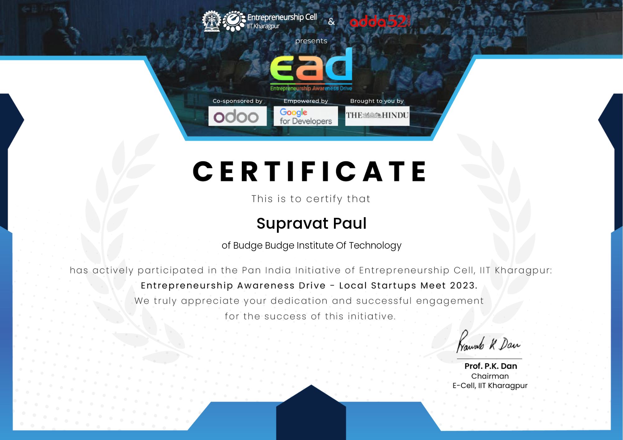 Certificate 3
