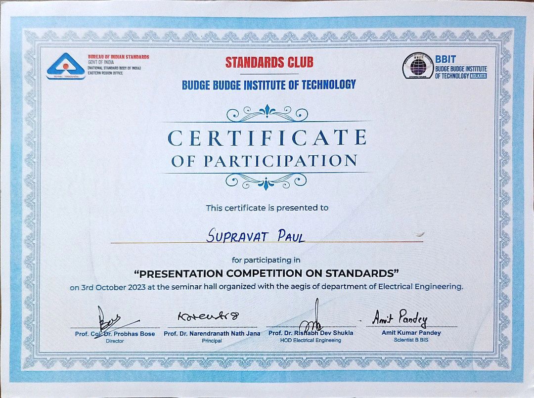 Certificate 5